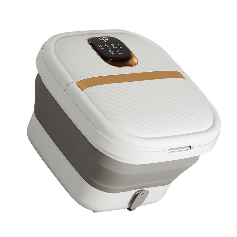 Foot Spa Bath Massager with Heat PP TPE Foldable Electric Foot Soaking Tub with Massage Roller for Relaxation
