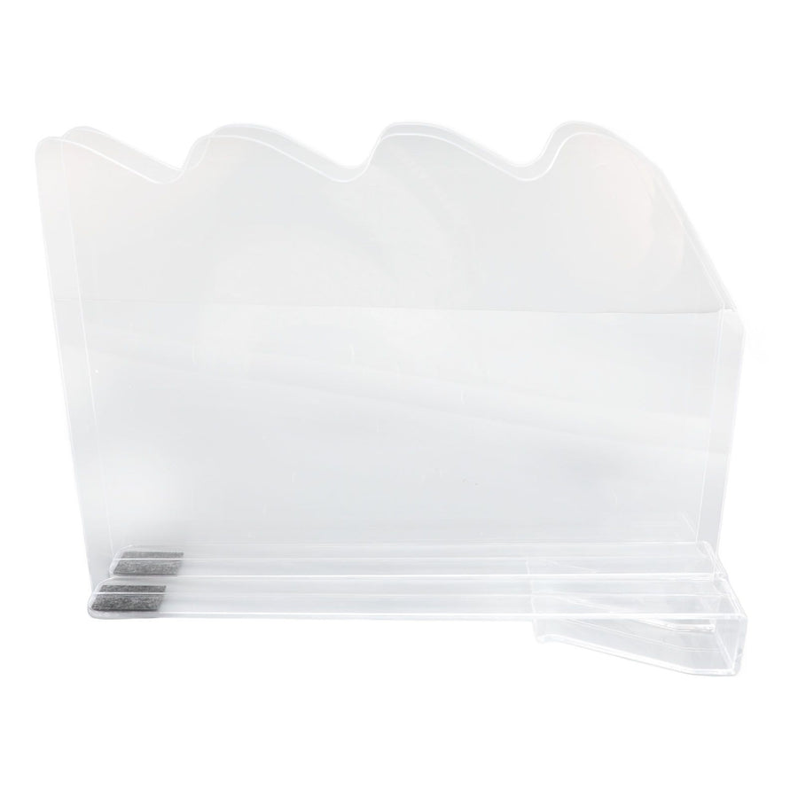 2Pcs Shelf Dividers for Closet Organization Plastic Clear Shelf Cabinet Separator Organizer for Wooden Shelves Bedroom Kitchen Office