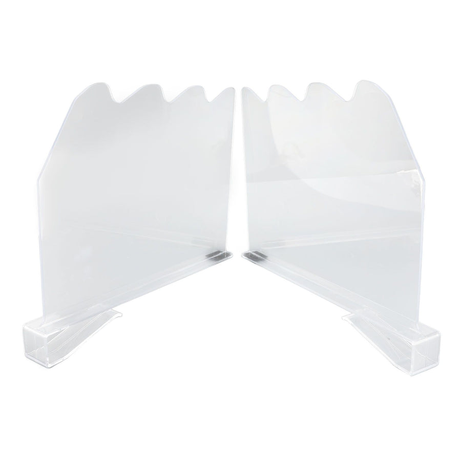2Pcs Shelf Dividers for Closet Organization Plastic Clear Shelf Cabinet Separator Organizer for Wooden Shelves Bedroom Kitchen Office