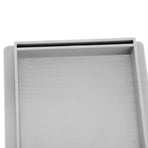 Sticky Note Holder with Stencil Clear Frames Sticky Note Template and Organizer Box for 3x3inch Note Pads Grey