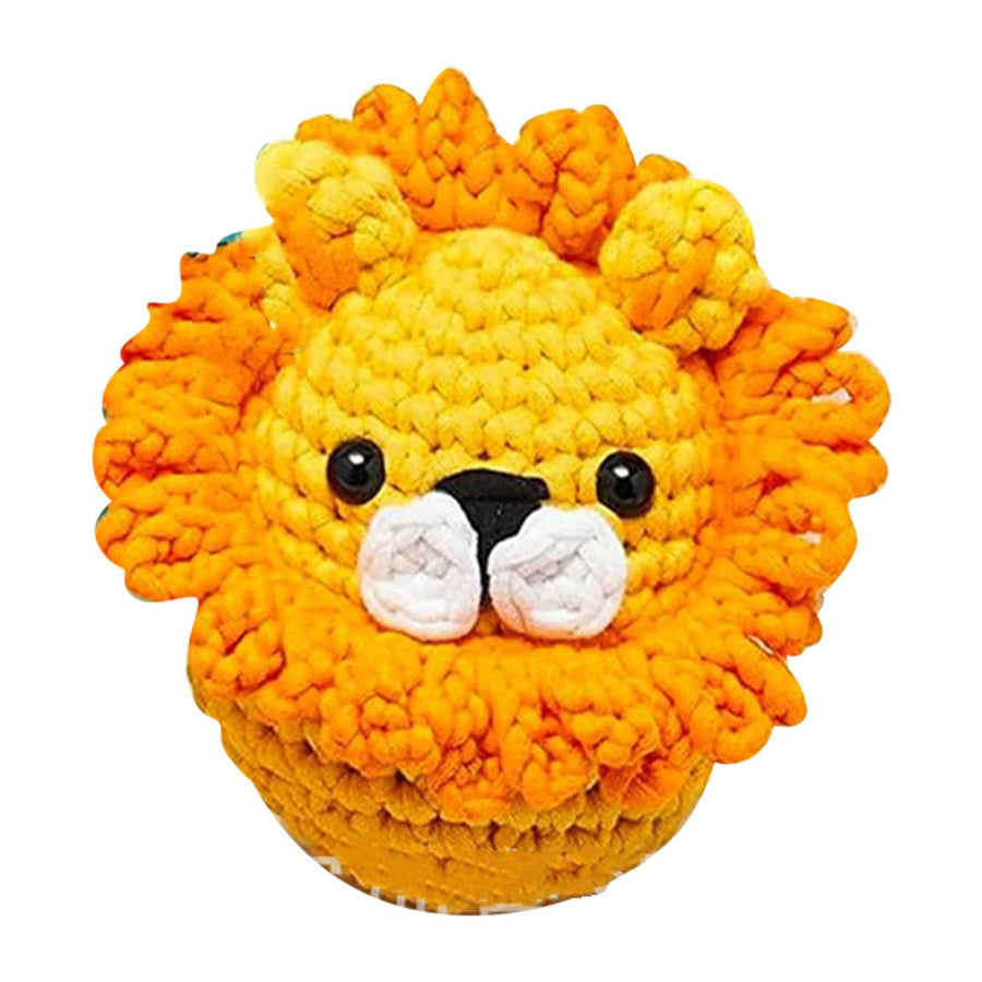Beginner Crochet Kit with Video Tutorials Interesting Crochet Starter Kit for Leisure Entertainment Lion