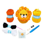 Beginner Crochet Kit with Video Tutorials Interesting Crochet Starter Kit for Leisure Entertainment Lion