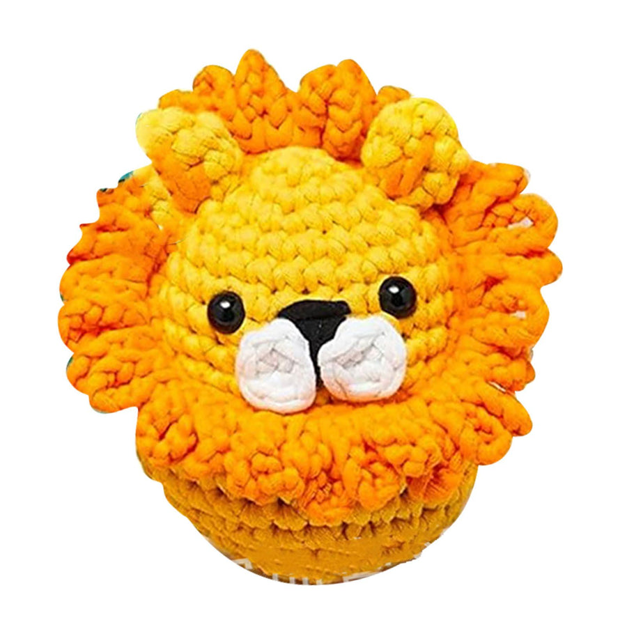 Beginner Crochet Kit with Video Tutorials Interesting Crochet Starter Kit for Leisure Entertainment Lion
