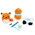 Beginner Crochet Kit with Video Tutorials Interesting Crochet Starter Kit for Leisure Entertainment Fox