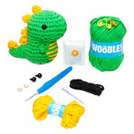 Beginner Crochet Kit with Video Tutorials Interesting Crochet Starter Kit for Leisure Entertainment Dinosaur