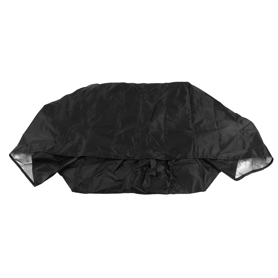 Pool Heater Cover Silver Coated 420D Oxford Water Dust Proof Winter Swimming Pool Heat Pump Cover with Zip and Strap