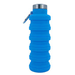 Folding Silicone Cup 500ml Portable Drinking Cup Travel Cup for Outdoor Camping Travel Sports Blue