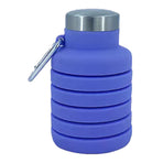 Folding Silicone Cup 500ml Portable Drinking Cup Travel Cup for Outdoor Camping Travel Sports Purple