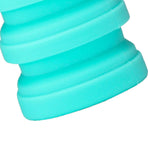Silicone Foldable Water Bottle Portable Leakproof Reusable Travel Water Cup for Outdoor Camping Hiking Sports Blue