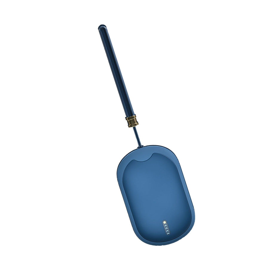 2 in 1 Electric Hand Warmer USB Charging Portable Multifunctional Fast Heating Power Bank Warmer Blue