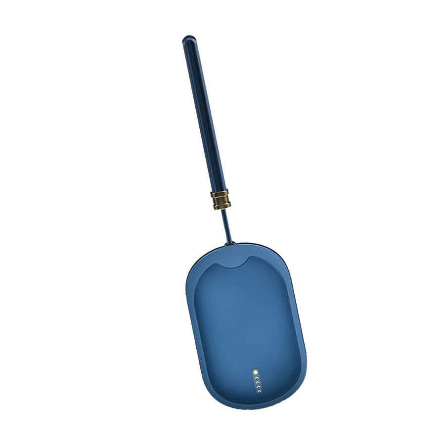 2 in 1 Electric Hand Warmer USB Charging Portable Multifunctional Fast Heating Power Bank Warmer Blue