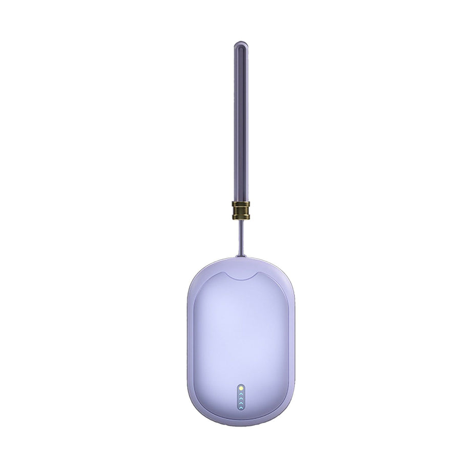 2 in 1 Electric Hand Warmer USB Charging Portable Multifunctional Fast Heating Power Bank Warmer Purple