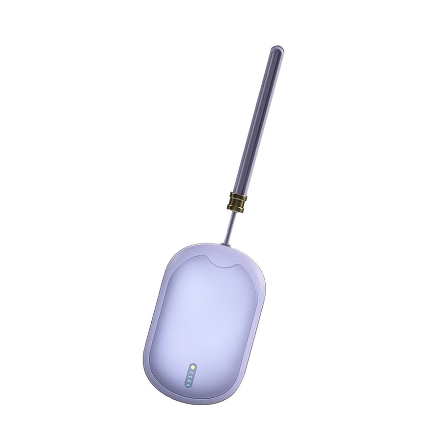 2 in 1 Electric Hand Warmer USB Charging Portable Multifunctional Fast Heating Power Bank Warmer Purple
