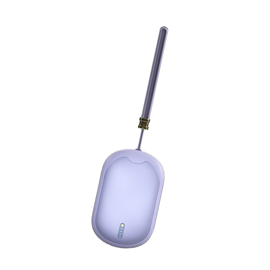 2 in 1 Electric Hand Warmer USB Charging Portable Multifunctional Fast Heating Power Bank Warmer Purple