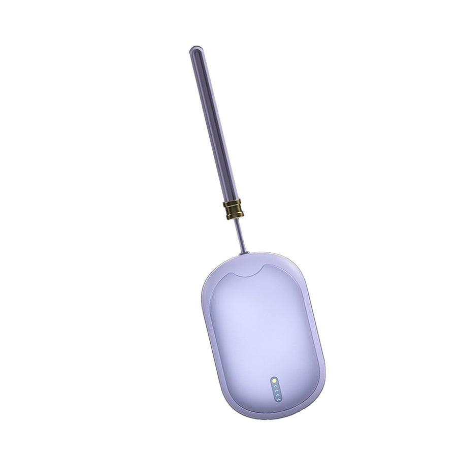 2 in 1 Electric Hand Warmer USB Charging Portable Multifunctional Fast Heating Power Bank Warmer Purple