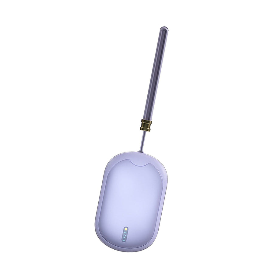 2 in 1 Electric Hand Warmer USB Charging Portable Multifunctional Fast Heating Power Bank Warmer Purple