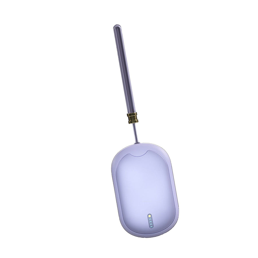 2 in 1 Electric Hand Warmer USB Charging Portable Multifunctional Fast Heating Power Bank Warmer Purple