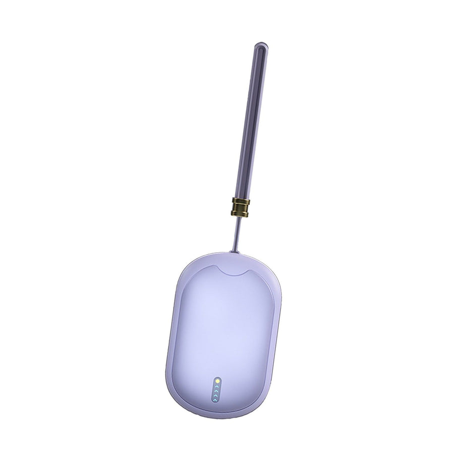 2 in 1 Electric Hand Warmer USB Charging Portable Multifunctional Fast Heating Power Bank Warmer Purple