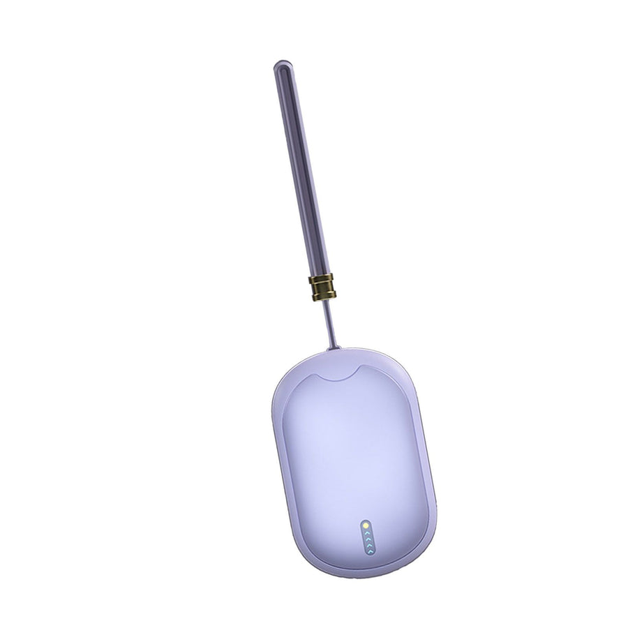 2 in 1 Electric Hand Warmer USB Charging Portable Multifunctional Fast Heating Power Bank Warmer Purple