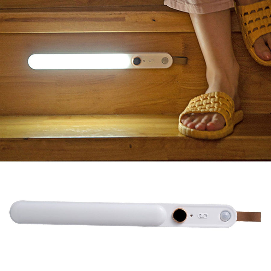 Motion Sensor Night Light Sensitive Human Body Sensing Magnetic Light Bar for Bedroom Corridor Camping Tent White
