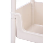 Mobile Utility Cart On Wheels Compact Movable Storage Book Shelves Trolley Rack Cart Organizer 3 Layers