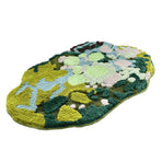 Plush Bath Mat Anti Slip Dirty Resistant Bathroom Rug Soft Bedside Floor Carpet for Bedroom Living Room