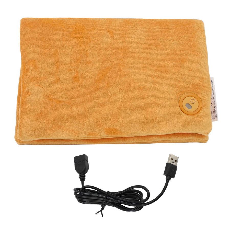 Electric Hand Warmer 3 Temperature Modes Rapid Heating Foldable Heated Hand Warmer Pouch for Cold Weather Orange