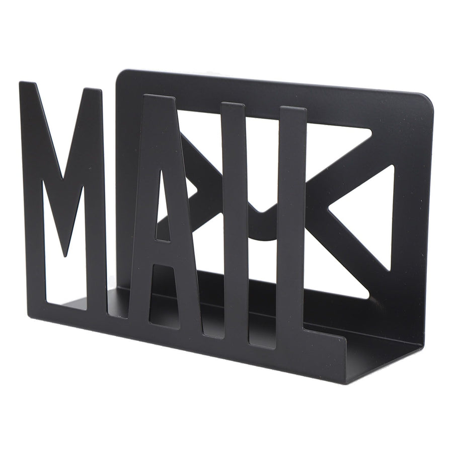 Desktop Mail Holder Iron Countertop Mail Letter Envelope Document Storage Rack Organizer for Home School Office