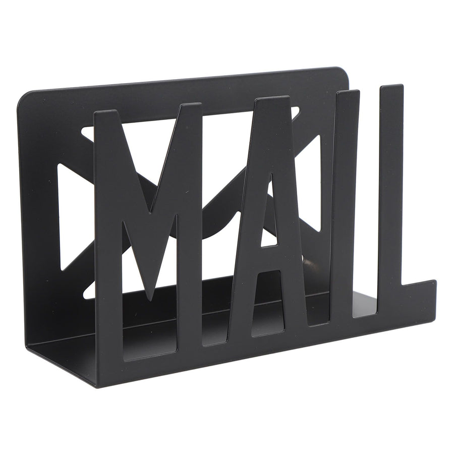 Desktop Mail Holder Iron Countertop Mail Letter Envelope Document Storage Rack Organizer for Home School Office