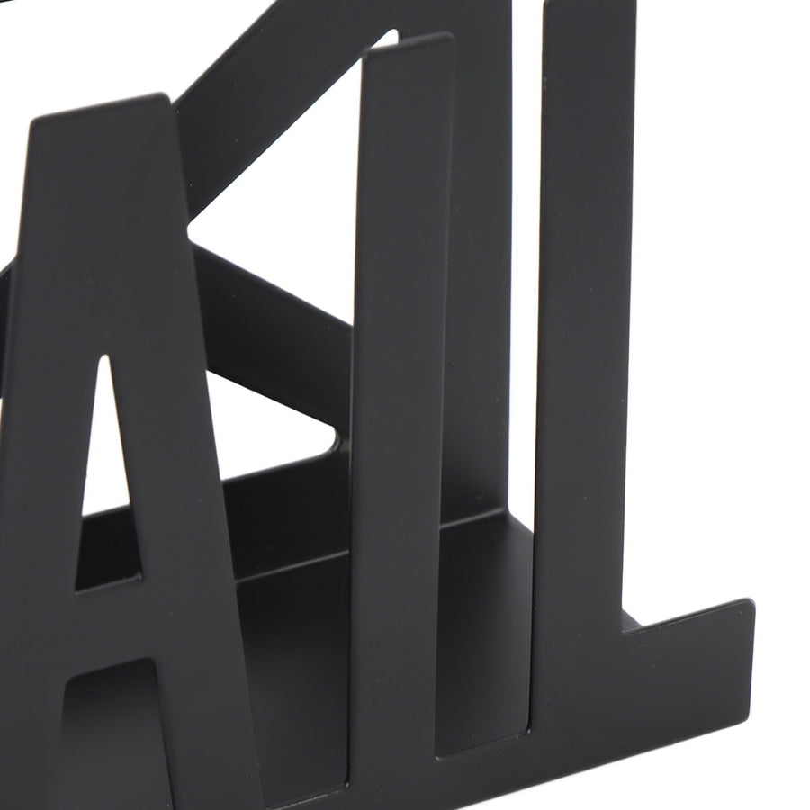 Desktop Mail Holder Iron Countertop Mail Letter Envelope Document Storage Rack Organizer for Home School Office