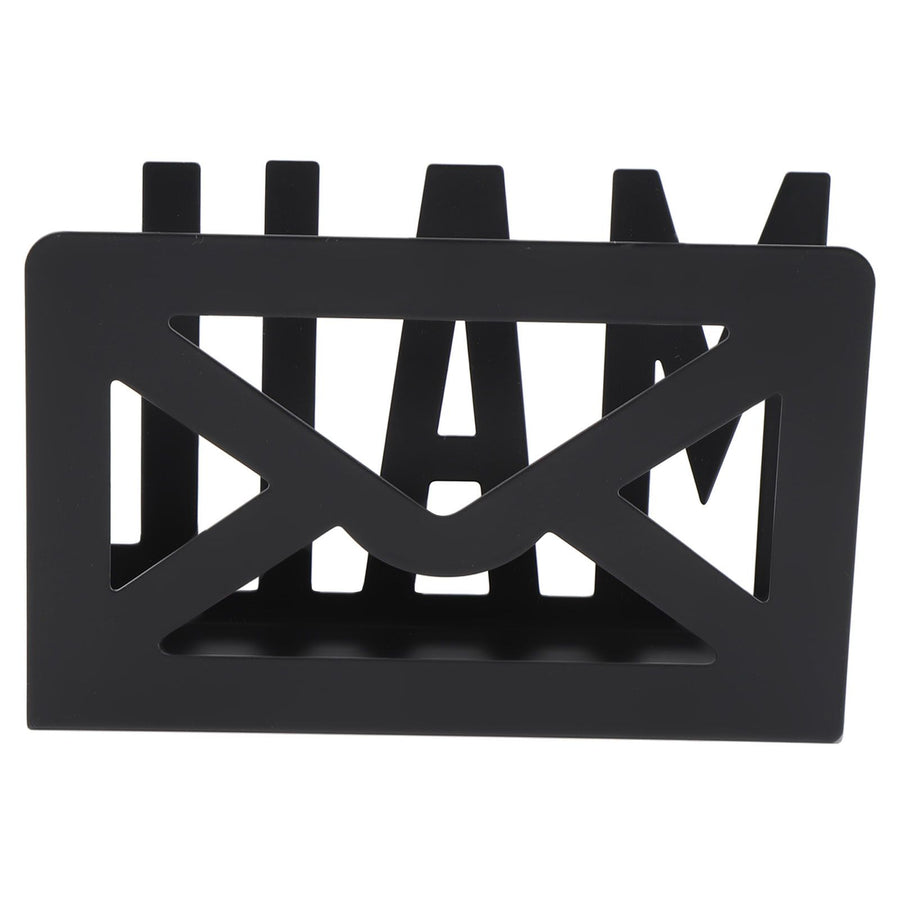 Desktop Mail Holder Iron Countertop Mail Letter Envelope Document Storage Rack Organizer for Home School Office