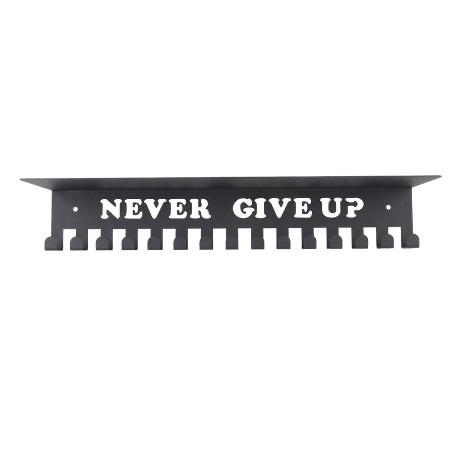 Medal Hanger Wall Mount Metal Multiple Hooks High Load Bearing Trophy Shelf for Home Entryway L