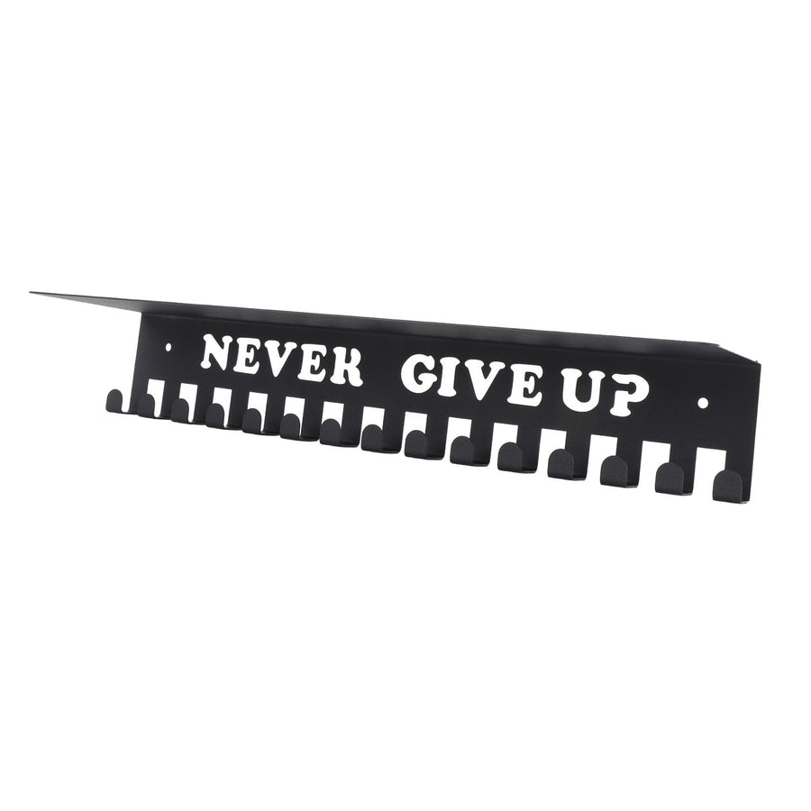 Medal Hanger Wall Mount Metal Multiple Hooks High Load Bearing Trophy Shelf for Home Entryway L