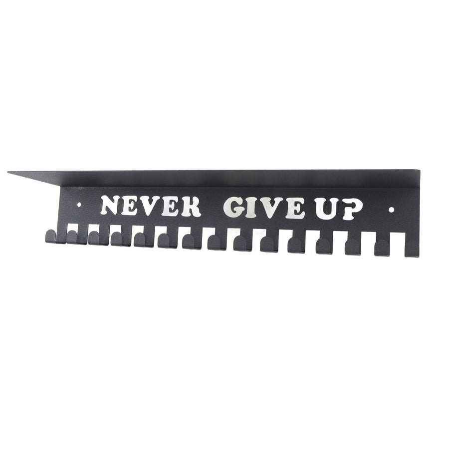 Medal Hanger Wall Mount Metal Multiple Hooks High Load Bearing Trophy Shelf for Home Entryway L