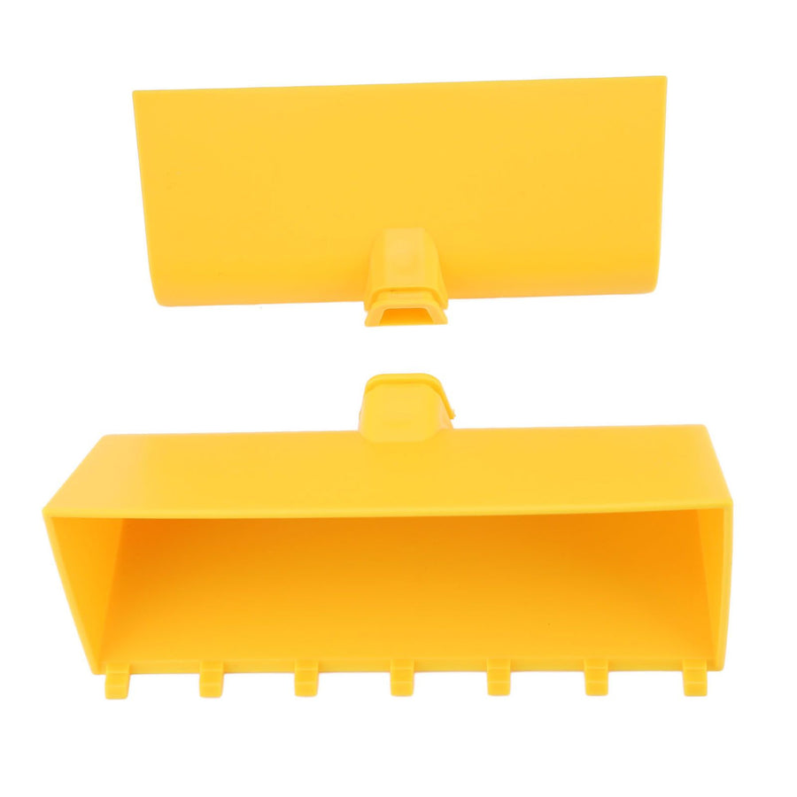 Snow Plow Shoe Charm Sand Digging Funny Bulldozer Excavator Bucket Shoe Decoration Charms for Beach Yellow