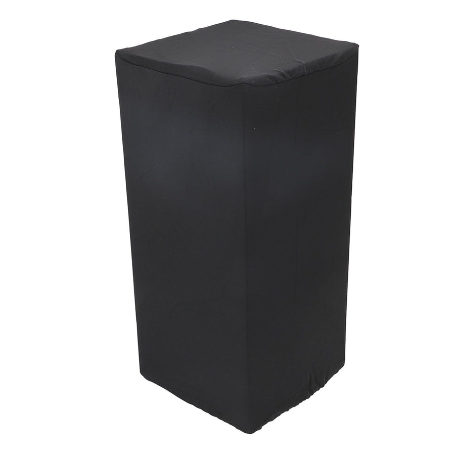 Speaker Cover Nylon Dust Proof Rain Proof Elastic Speaker Protective Cover for Indoor Outdoor Black