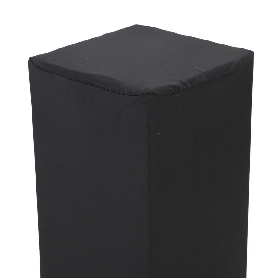 Speaker Cover Nylon Dust Proof Rain Proof Elastic Speaker Protective Cover for Indoor Outdoor Black