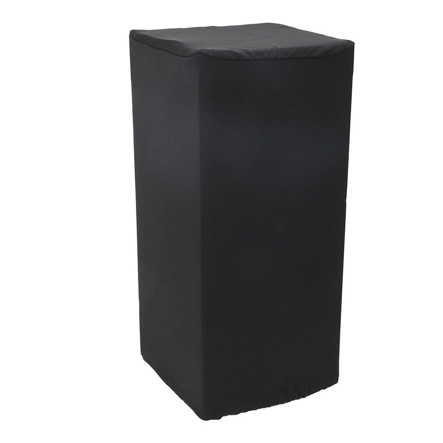 Speaker Cover Nylon Dust Proof Rain Proof Elastic Speaker Protective Cover for Indoor Outdoor Black