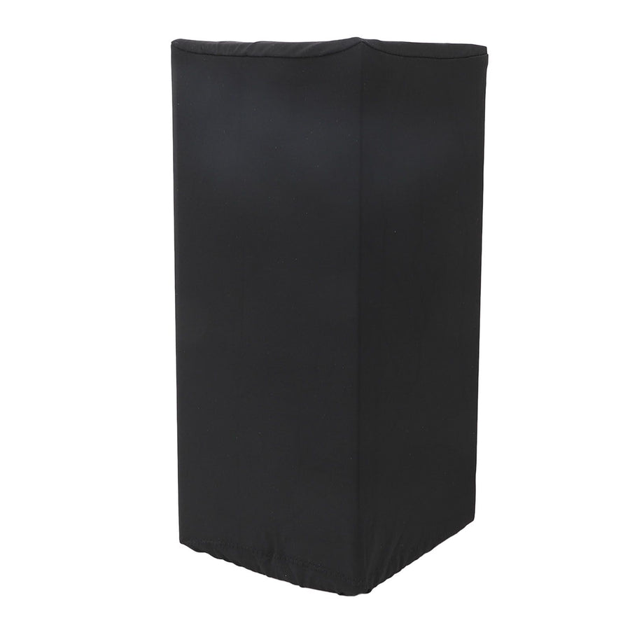 Speaker Cover Nylon Dust Proof Rain Proof Elastic Speaker Protective Cover for Indoor Outdoor Black