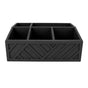 Tea Bag Organizer Multifunctional Wooden Divided Tea Bag Holder for Coffee Capsules Paper Cups Black