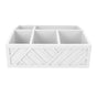 Tea Bag Organizer Multifunctional Wooden Divided Tea Bag Holder for Coffee Capsules Paper Cups White