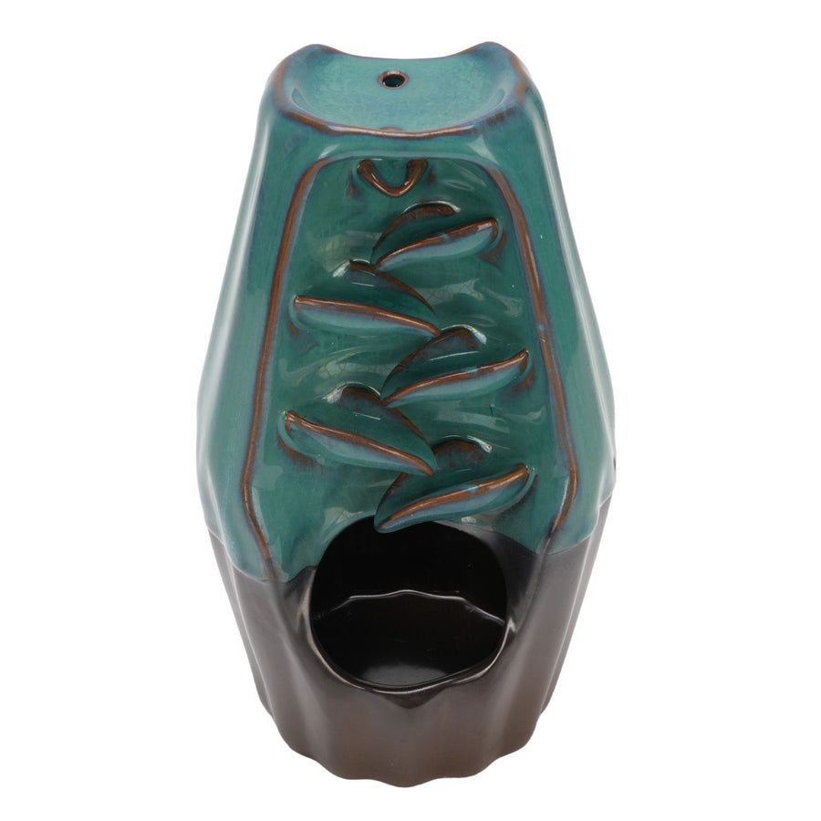 Waterfall Backflow Incense Holder Innovative Ceramic Backflow Aromatherapy Stove Ornament for Home Room Decor