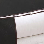 Clothes Storage Bags Fabric Foldable Blanket Storage Container Closet Organizer with Clear Window Reinforced Handle for Clothing Bedding 4PCS Black