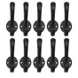 10 Set Coat Hooks Metal Water Proof Heavy Duty Wall Hook for Entryway Bedrooms Bathrooms Kitchens Black
