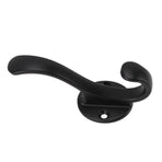 10 Set Coat Hooks Metal Water Proof Heavy Duty Wall Hook for Entryway Bedrooms Bathrooms Kitchens Black