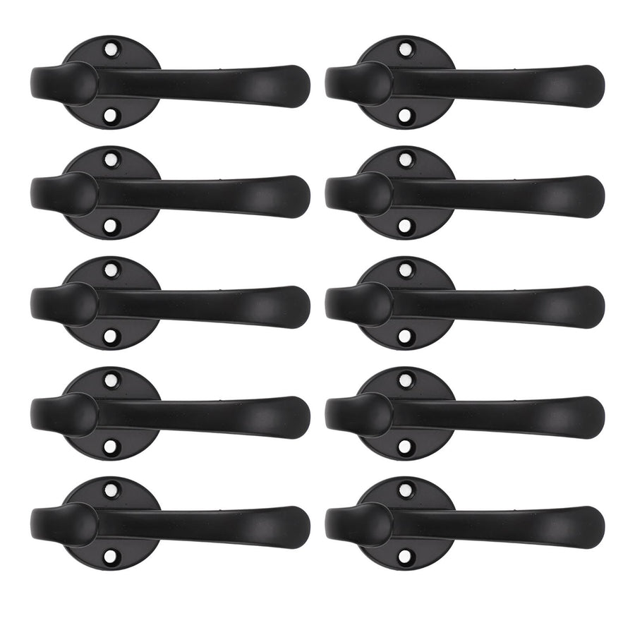 10 Set Coat Hooks Metal Water Proof Heavy Duty Wall Hook for Entryway Bedrooms Bathrooms Kitchens Black