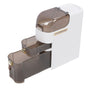 Bathroom Storage Cabinet PP PC Narrow Slim Organizer Small Corner Cabinet with 4 Wheels for Toilet Paper Kitchen Laundry Short 3 Layer
