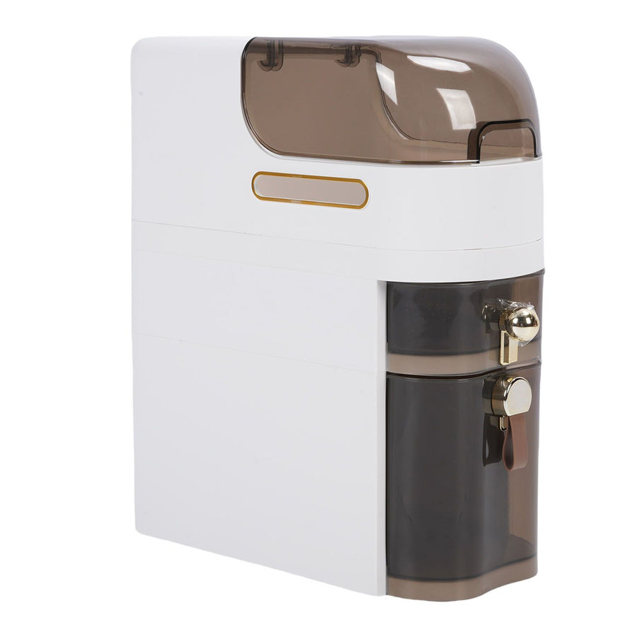 Bathroom Storage Cabinet PP PC Narrow Slim Organizer Small Corner Cabinet with 4 Wheels for Toilet Paper Kitchen Laundry Short 3 Layer