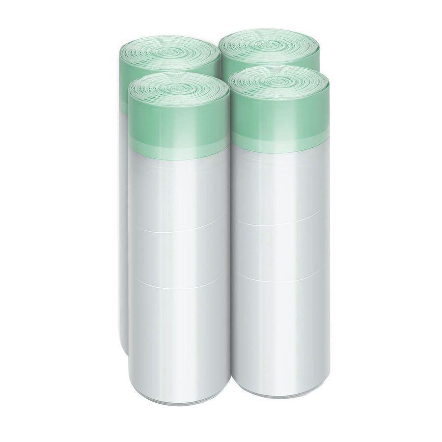 100pcs Trash Bag 13 Gallon Multipurpose Leak Proof Heavy Duty Garbage Bag with Scent for Living Room Kitchen Toilet Vainiglia