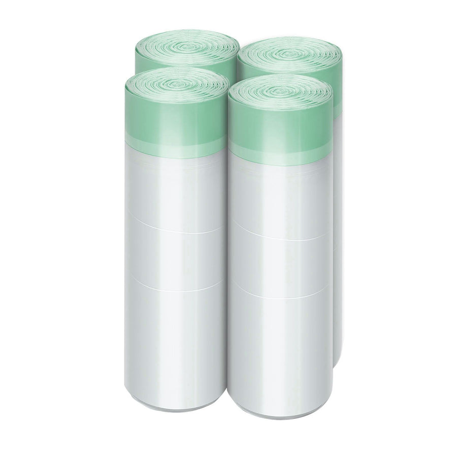100pcs Trash Bag 13 Gallon Multipurpose Leak Proof Heavy Duty Garbage Bag with Scent for Living Room Kitchen Toilet Vainiglia